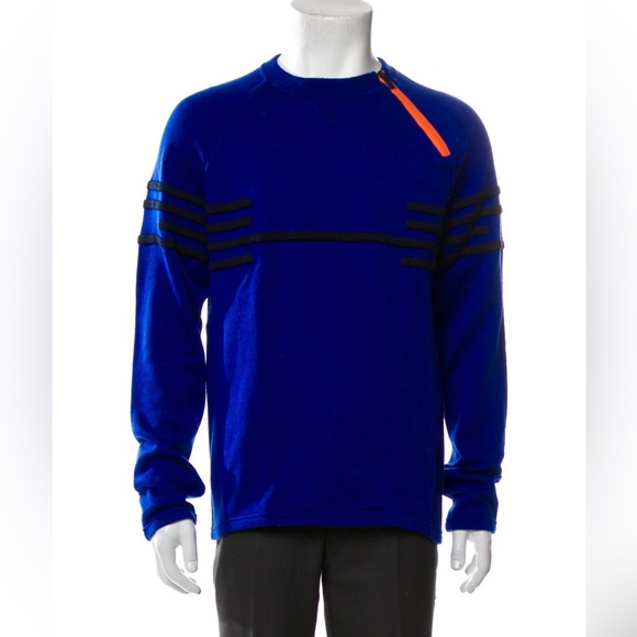 HERMÈS BLACK KNIT SWEATER W/ORANGE ZIP DETAIL (women listing/unisex) - Picture 6 of 16